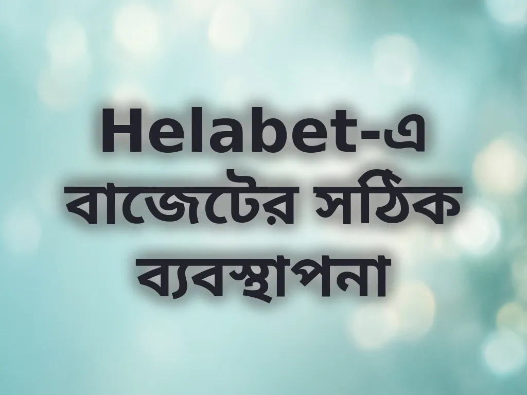 বাজেট ব্যবস্থাপনা